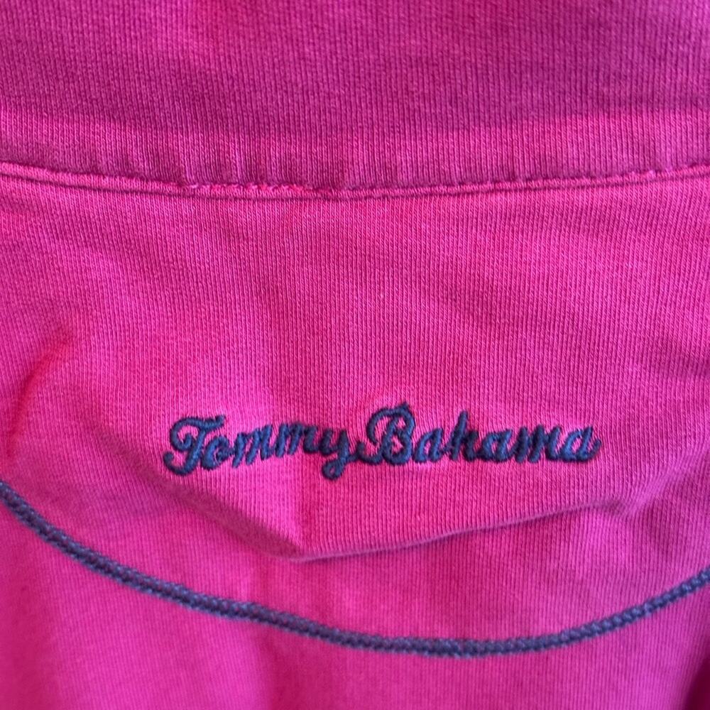 Tommy Bahama Women’s large zip up, magenta with blue accents, front pockets - Picture 7 of 8